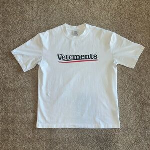 Vetements White Short Sleeve Tee